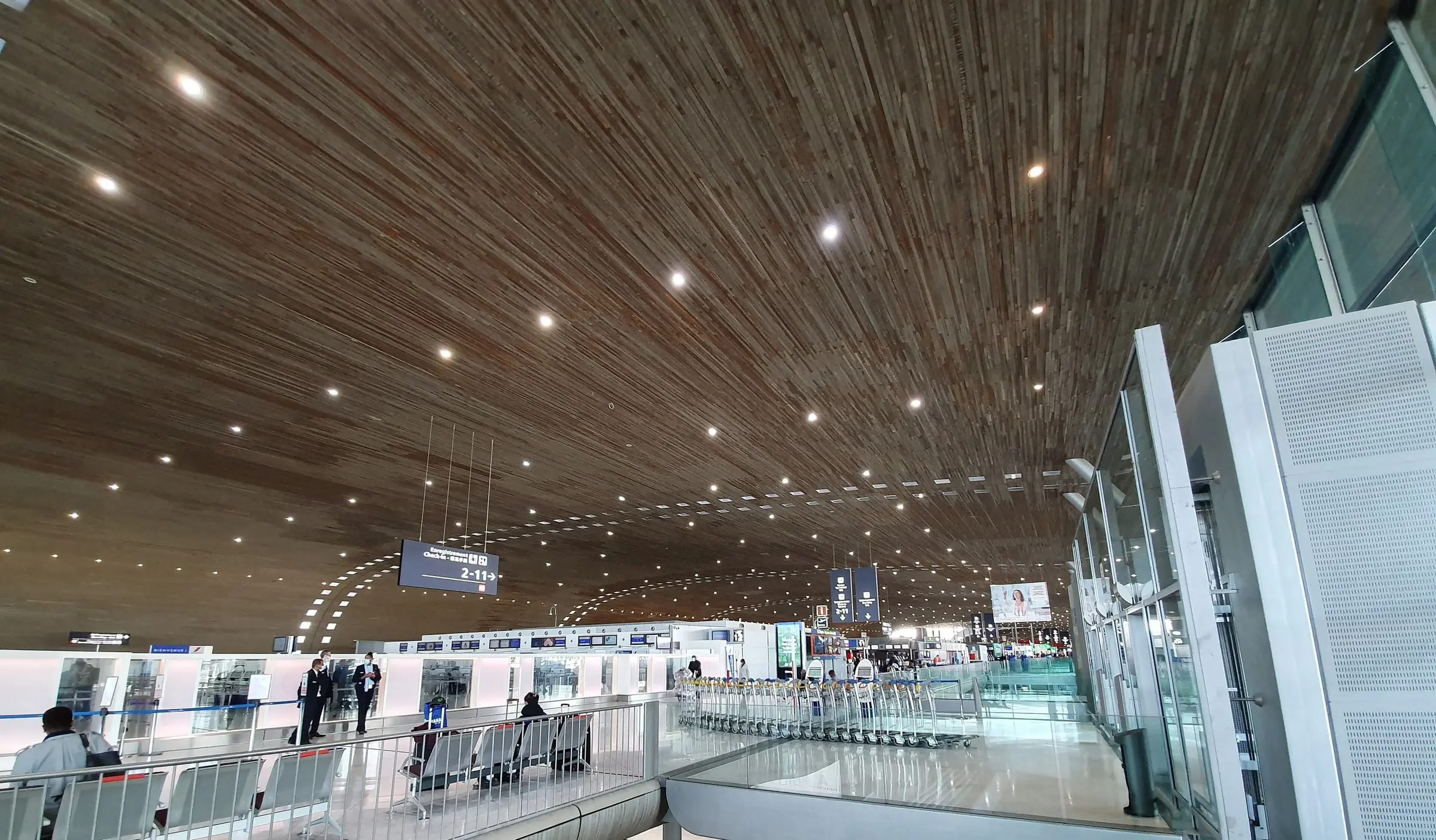 Arrivée à un terminal d’aéroport